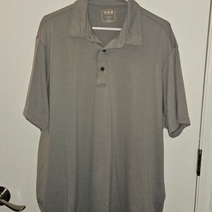 Men's Heather Gray Performance Polo